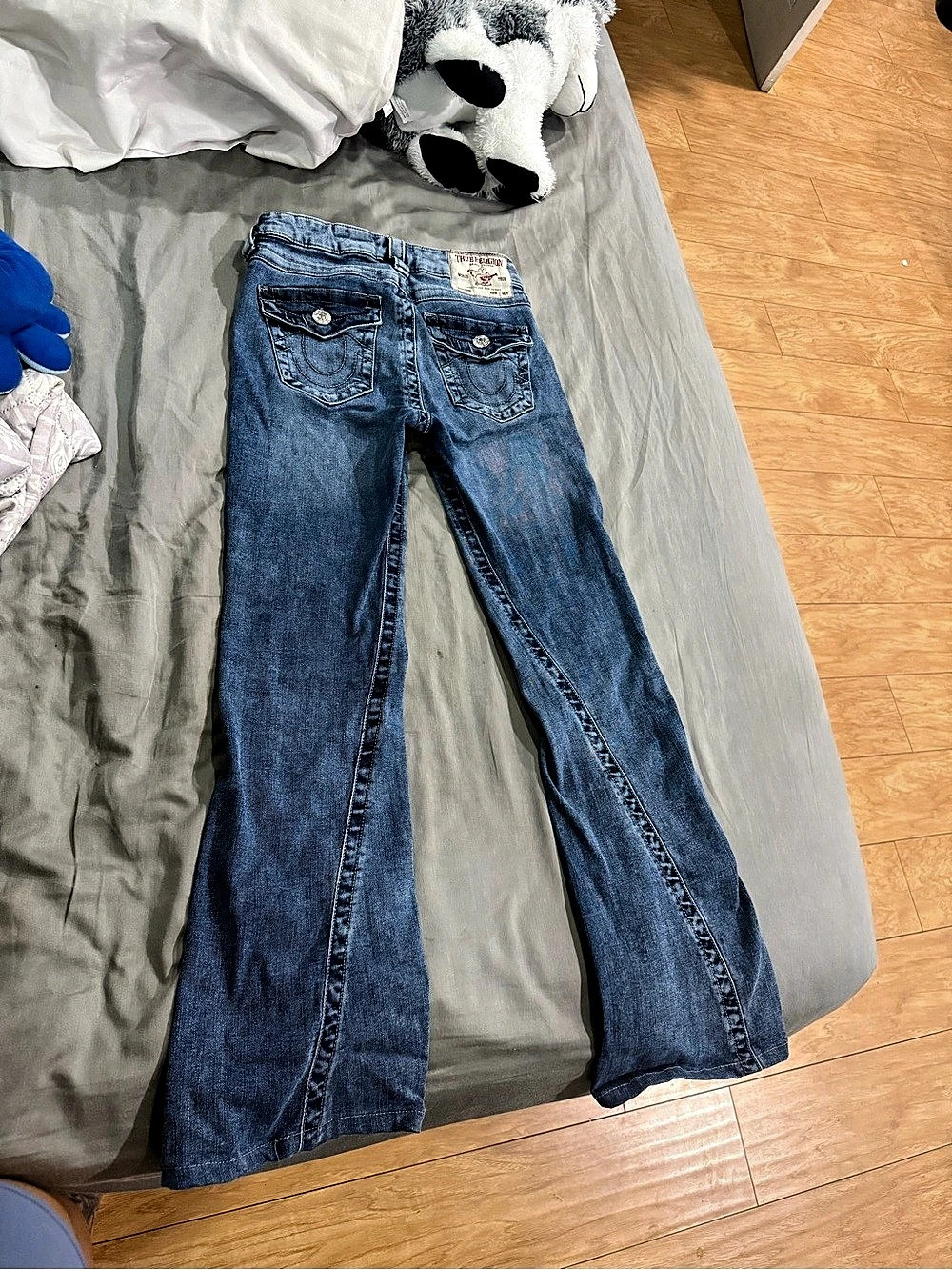 True Religion Joey Flap Flare Jeans